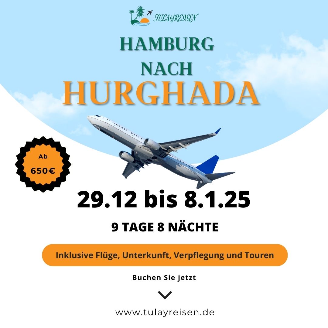 Exklusives Weihnachts- und Silvesterangebot: Von Hamburg nach Hurghada