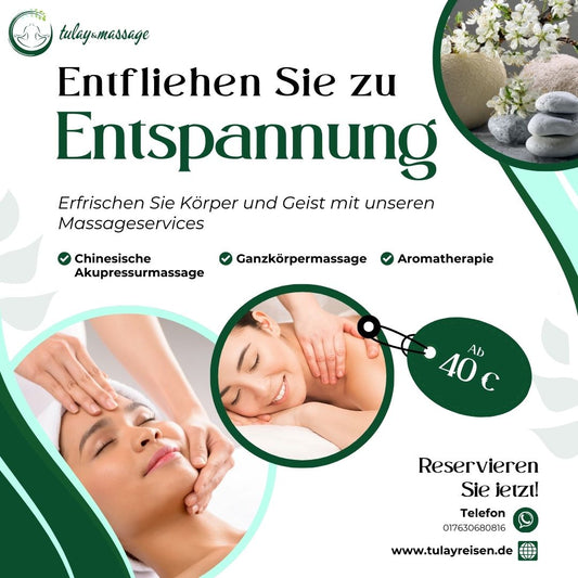 Entdecken Sie Tulay Massage – Ihr neues Zentrum für Entspannung und Erholung! ✨