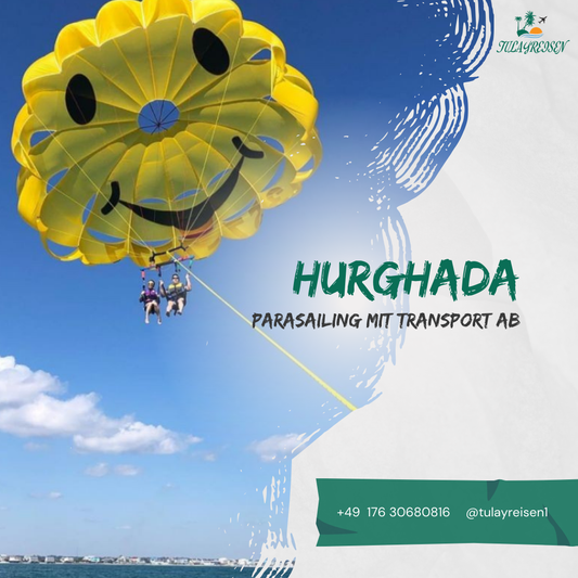 Parasailing with Transportation: Fly in the Sky from Hurghada